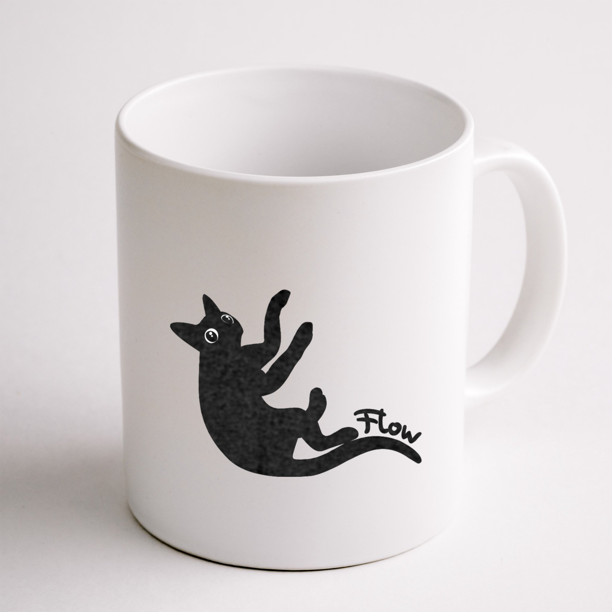 Flow Black Cat Mug