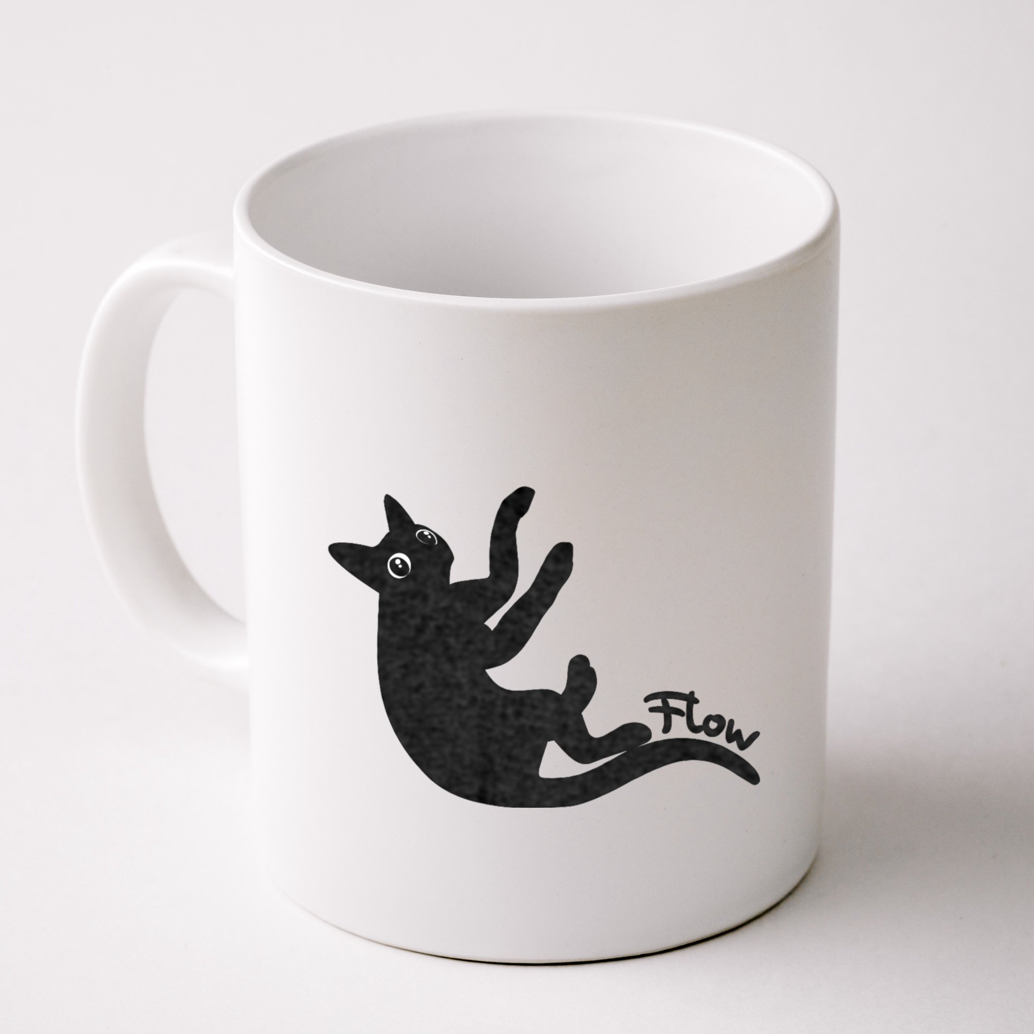 Flow Black Cat Mug