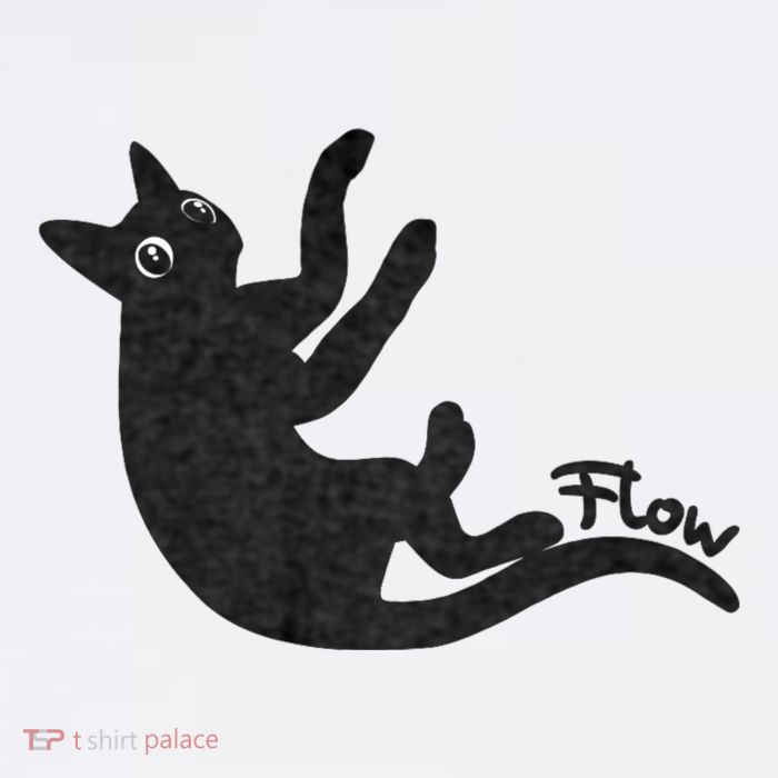 Flow Black Cat 11oz C Handle Ceramic Mug
