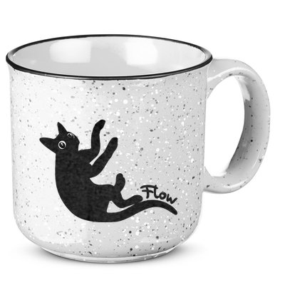 Flow Black Cat 15oz Campfire Ceramic Mug
