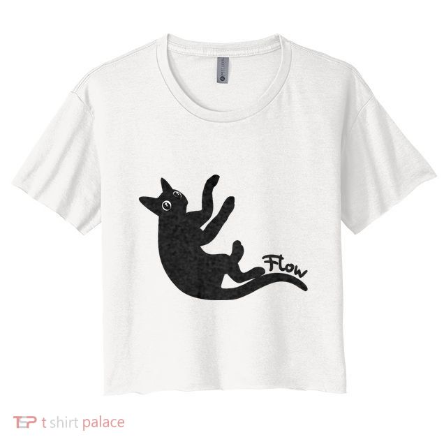 Flow Black Cat Crop Top