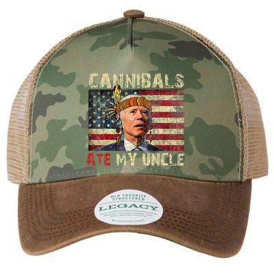 Funny Biden Cannibals Ate My Uncle Legacy Tie Dye Trucker Hat