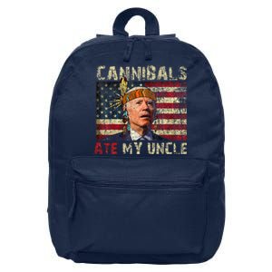 Funny Biden Cannibals Ate My Uncle 16 in Basic Backpack