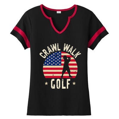  Feeling Buddy Crawl Walk Golf Club Team Ladies Halftime Notch Neck Tee