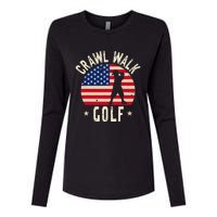  Feeling Buddy Crawl Walk Golf Club Team Womens Cotton Relaxed Long Sleeve T-Shirt