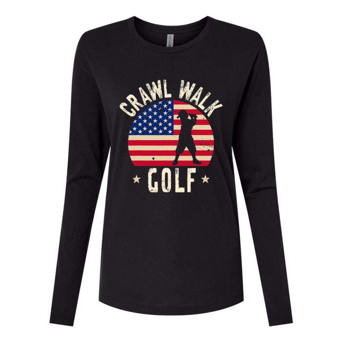  Feeling Buddy Crawl Walk Golf Club Team Womens Cotton Relaxed Long Sleeve T-Shirt