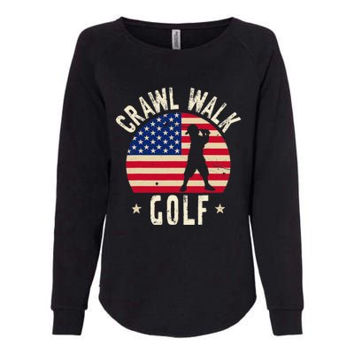  Feeling Buddy Crawl Walk Golf Club Team Womens California Wash Sweatshirt