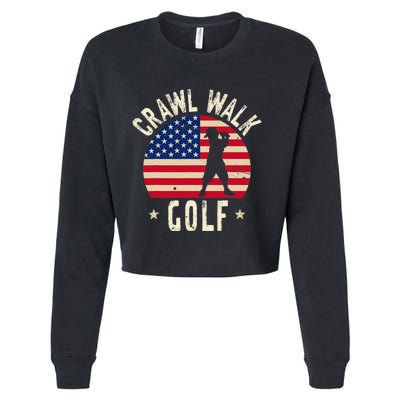  Feeling Buddy Crawl Walk Golf Club Team Cropped Pullover Crew