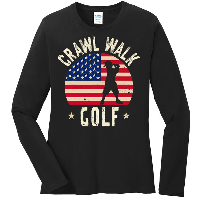  Feeling Buddy Crawl Walk Golf Club Team Ladies Long Sleeve Shirt