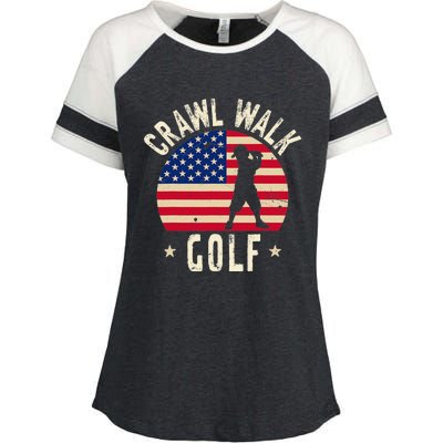  Feeling Buddy Crawl Walk Golf Club Team Enza Ladies Jersey Colorblock Tee