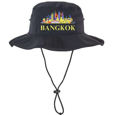 Funny Bangkok City Thailand Art Travel Souvenirs Gifts Legacy Cool Fit Booney Bucket Hat