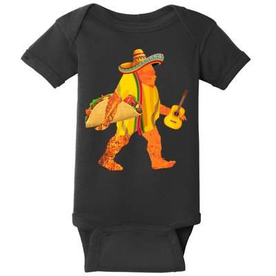 FUNNY BIGFOOT CINCO DE MAYO T Baby Bodysuit