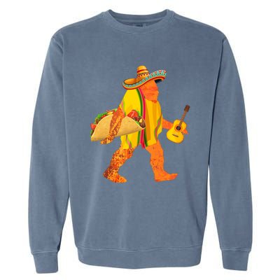 FUNNY BIGFOOT CINCO DE MAYO T Garment-Dyed Sweatshirt