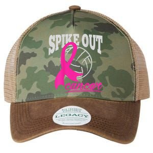 Fight Breast Cancer Volleyball Pink Ribbon Awareness Legacy Tie Dye Trucker Hat