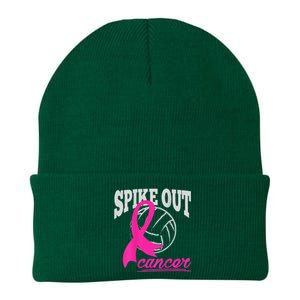 Fight Breast Cancer Volleyball Pink Ribbon Awareness Knit Cap Winter Beanie