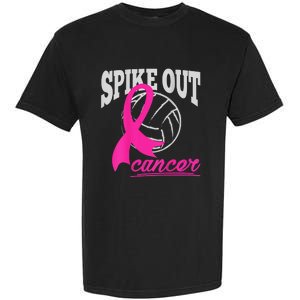 Fight Breast Cancer Volleyball Pink Ribbon Awareness Garment-Dyed Heavyweight T-Shirt