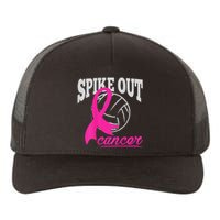 Fight Breast Cancer Volleyball Pink Ribbon Awareness Yupoong Adult 5-Panel Trucker Hat