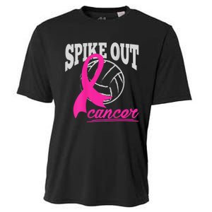 Fight Breast Cancer Volleyball Pink Ribbon Awareness Cooling Performance Crew T-Shirt