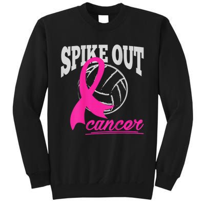 Fight Breast Cancer Volleyball Pink Ribbon Awareness Sweatshirt