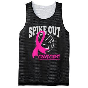 Fight Breast Cancer Volleyball Pink Ribbon Awareness Mesh Reversible Basketball Jersey Tank