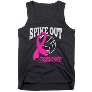 Fight Breast Cancer Volleyball Pink Ribbon Awareness Tank Top