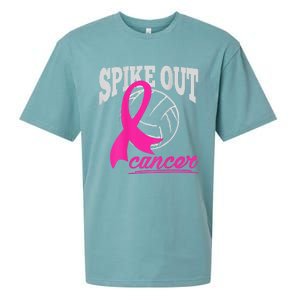 Fight Breast Cancer Volleyball Pink Ribbon Awareness Sueded Cloud Jersey T-Shirt