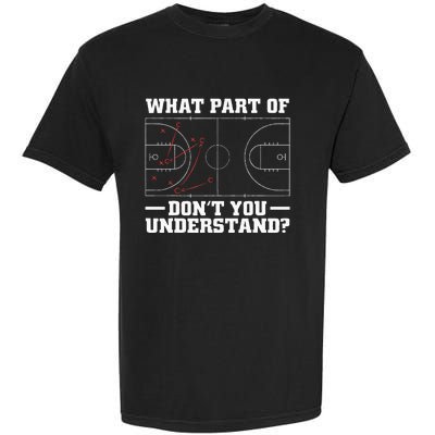 Funny Basketball Coach For Women Tactic Diagram Board Garment-Dyed Heavyweight T-Shirt