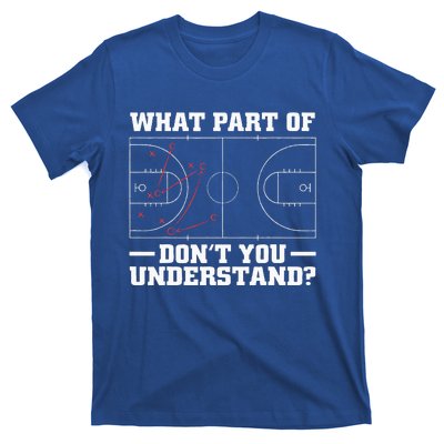 Funny Basketball Coach For Women Tactic Diagram Board T-Shirt