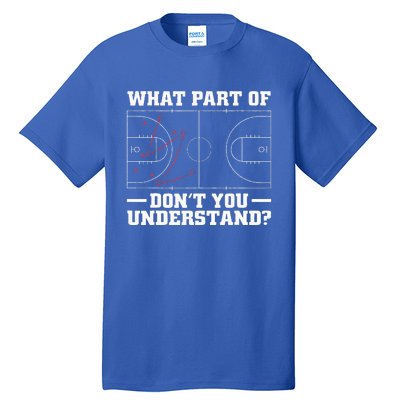 Funny Basketball Coach For Women Tactic Diagram Board Tall T-Shirt