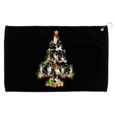 Funny Border Collie Dog Merry Christmas Tree Lover Xmas 2020 Gift Grommeted Golf Towel