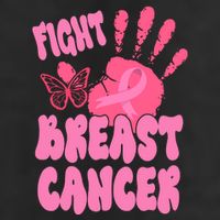 Fight Breast Cancer Handprint Ribbon Adult Drive Performance Visor