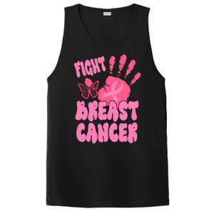 Fight Breast Cancer Handprint Ribbon PosiCharge Competitor Tank