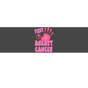 Fight Breast Cancer Handprint Ribbon Bumper Sticker