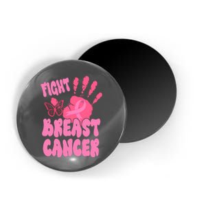 Fight Breast Cancer Handprint Ribbon Magnet