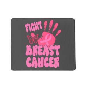 Fight Breast Cancer Handprint Ribbon Mousepad