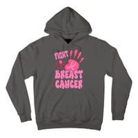 Fight Breast Cancer Handprint Ribbon Tall Hoodie