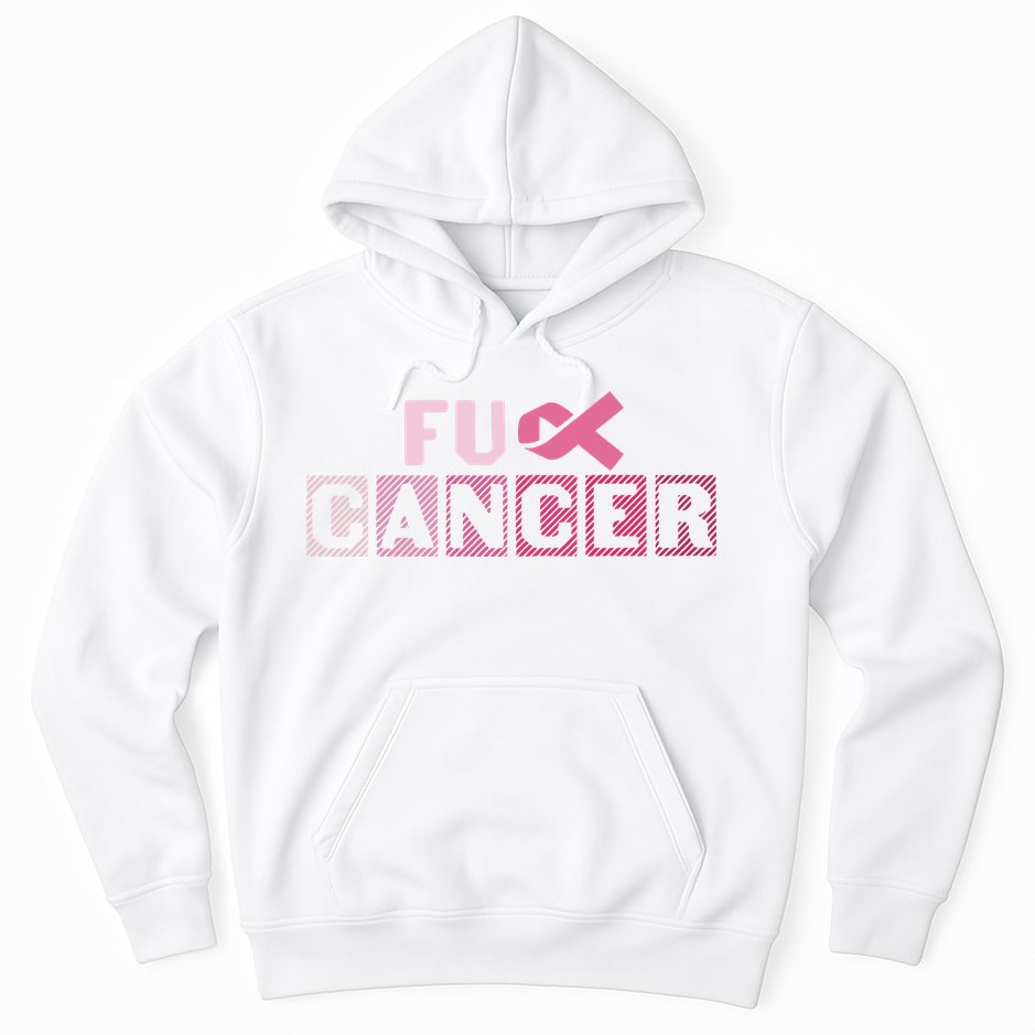Fuck Breast Cancer Awareness Cancer Survivor Hoodie