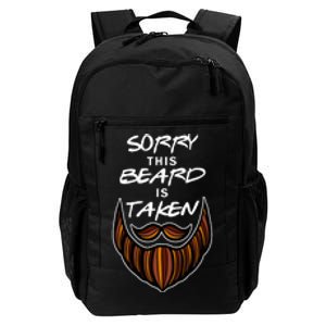 Funny Beard Couple Sorry This Beard Is Taken Daily Commute Backpack