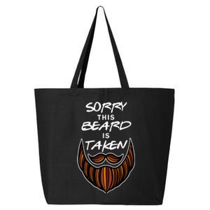 Funny Beard Couple Sorry This Beard Is Taken 25L Jumbo Tote