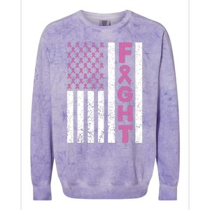 Fight Breast Cancer Breast Cancer Awareness Items Colorblast Crewneck Sweatshirt