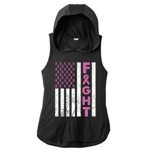 Fight Breast Cancer Breast Cancer Awareness Items Ladies PosiCharge Tri-Blend Wicking Draft Hoodie Tank