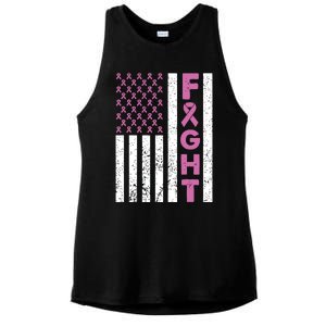 Fight Breast Cancer Breast Cancer Awareness Items Ladies PosiCharge Tri-Blend Wicking Tank