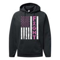 Fight Breast Cancer Breast Cancer Awareness Items Performance Fleece Hoodie