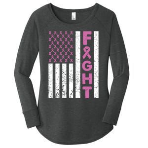 Fight Breast Cancer Breast Cancer Awareness Items Women's Perfect Tri Tunic Long Sleeve Shirt