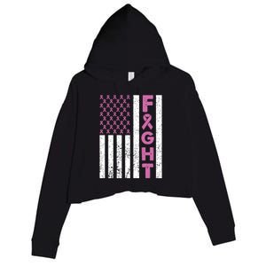 Fight Breast Cancer Breast Cancer Awareness Items Crop Fleece Hoodie