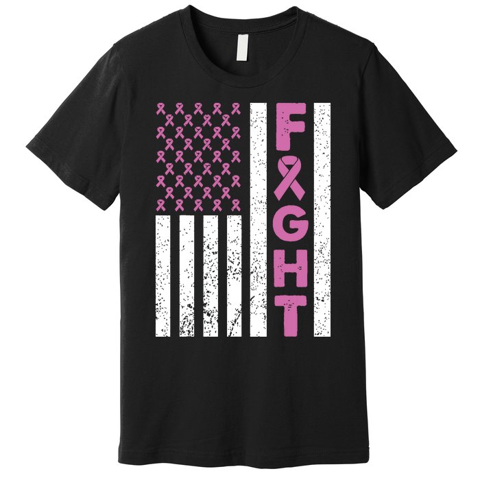 Fight Breast Cancer Breast Cancer Awareness Items Premium T-Shirt