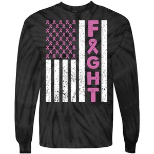 Fight Breast Cancer Breast Cancer Awareness Items Tie-Dye Long Sleeve Shirt