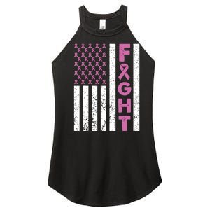 Fight Breast Cancer Breast Cancer Awareness Items Women's Perfect Tri Rocker Tank