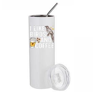 Funny Birds Coffee Design For Men Women Bird Lover Coffee Stainless Steel Tumbler