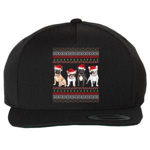 French Bulldog Christmas Ugly Frenchie Mom Xmas Gift Wool Snapback Cap